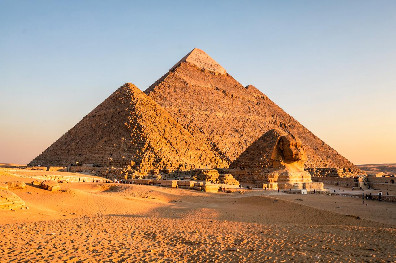 Égypte — pyramides de Gizeh